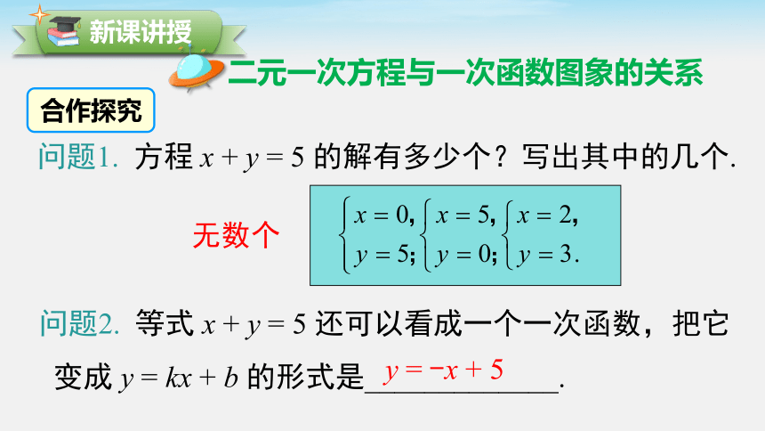 12.3 一次函数与二元一次方程 课件 (共24张PPT)数学沪科版八年级上册