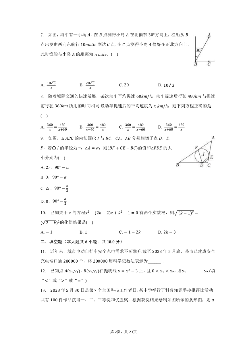 2023年广东省广州市中考数学试卷（含解析）