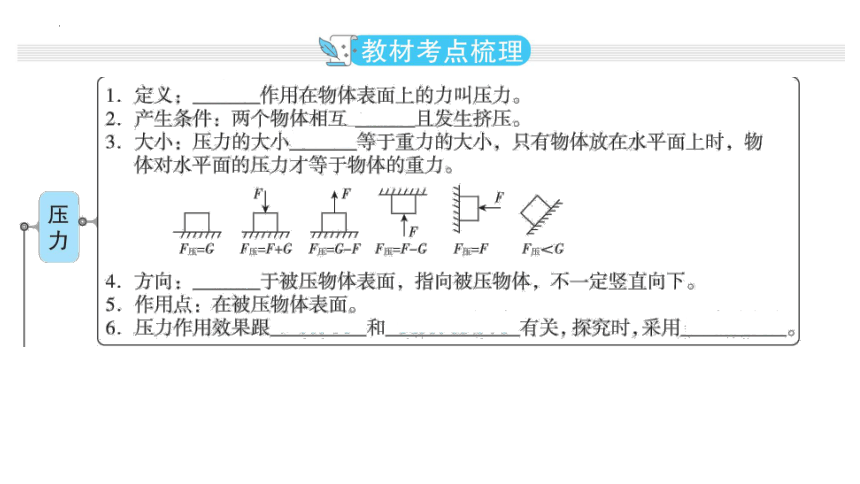 2024年中考物理一轮教材复习（广州专用）第10课时 压强（共35张PPT）