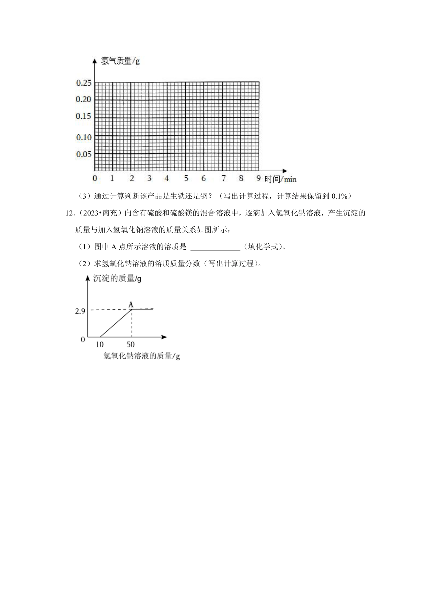 四川省各市2023年中考化学真题分类分层汇编-02计算题(含解析)