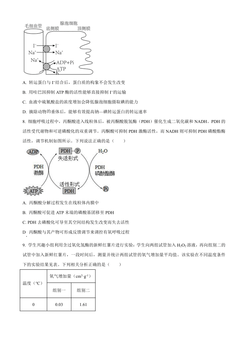 辽宁省部分学校2023-2024学年高三上学期开学摸底考试生物学试题（原卷版+解析版）