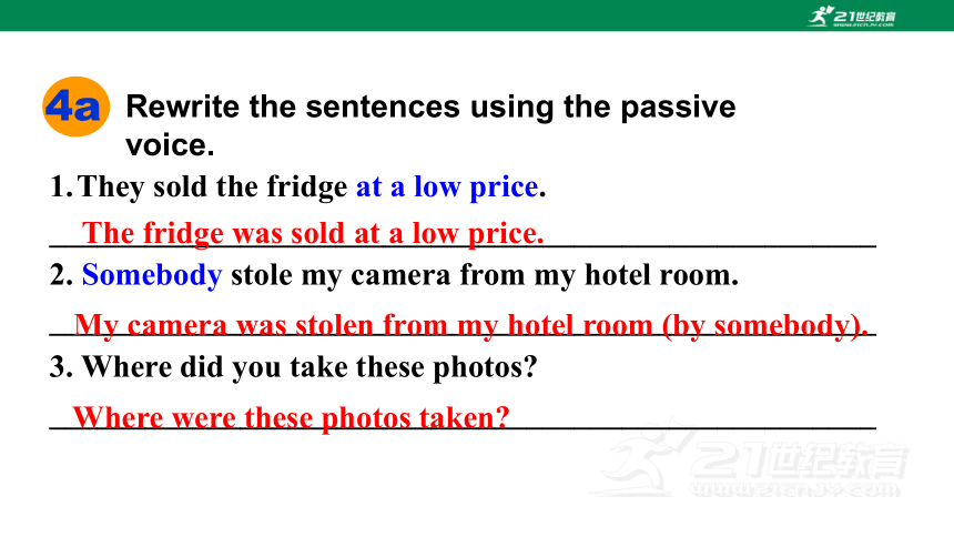 【新课标】Unit 6 SectionA(Grammar-4c)课件（新目标九年级Unit 6  When was it invented )