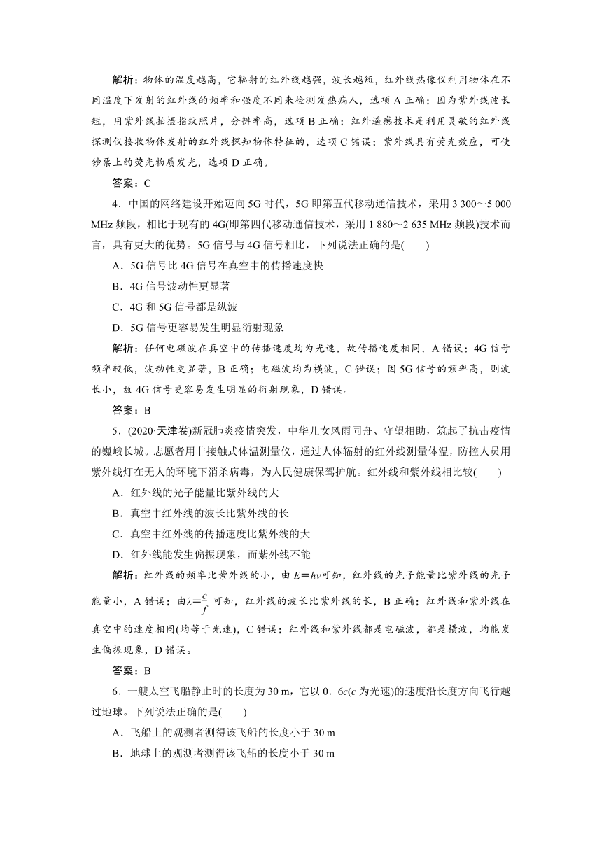 2024年高考物理第一轮复习讲义（有解析）：第十三章 第2讲 光的波动性 电磁波和相对论