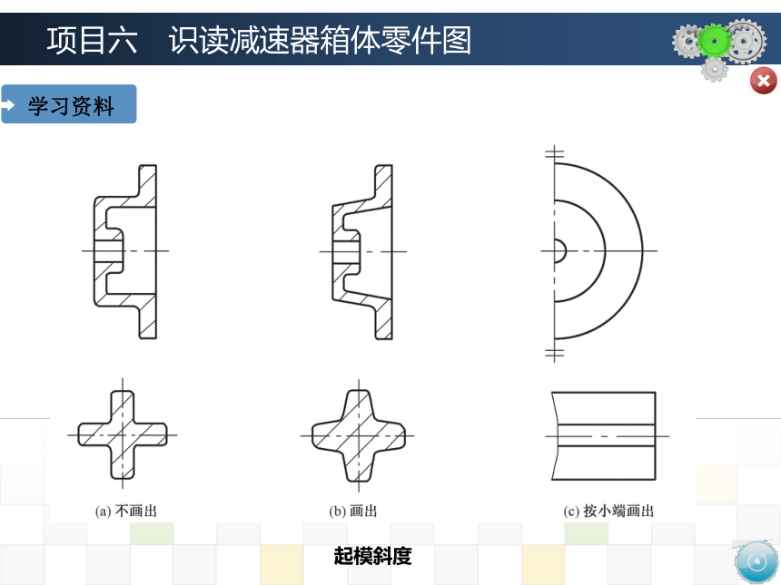 项目六　识读减速器箱体零件图 课件(共36张PPT)-《机械制图》同步教学（大连理工大学出版社）