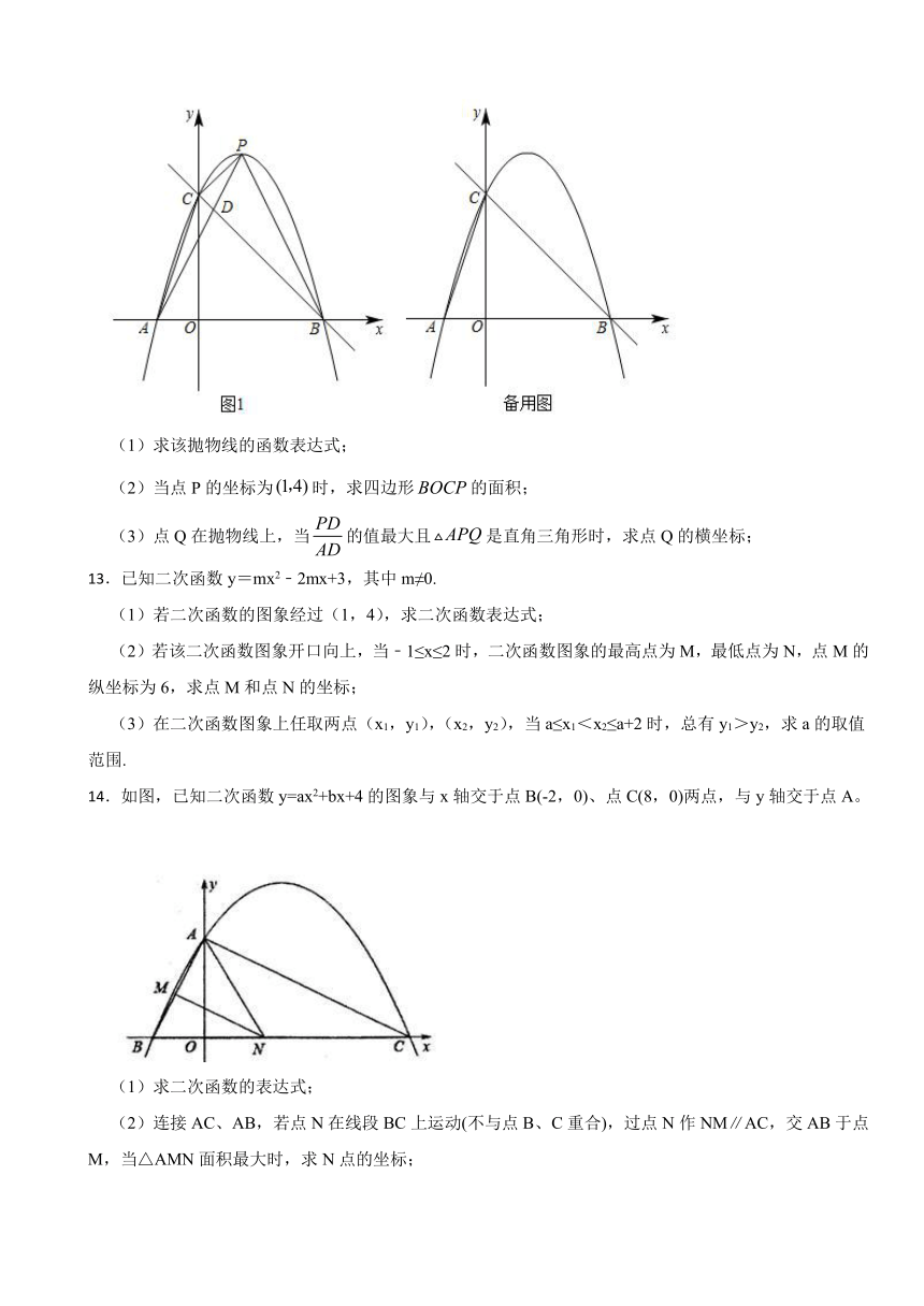 2024年中考数学高频考点突破——二次函数的最值（含解析）