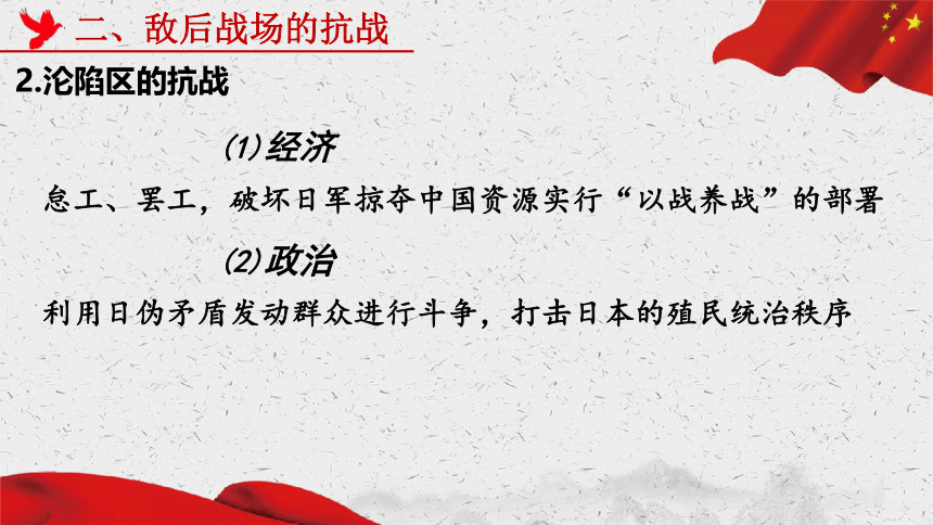 第24课 全民族浴血奋战与抗日战争的胜利 课件(共22张PPT) 2022-2023学年高中历史统编版（2019）必修中外历史纲要上册