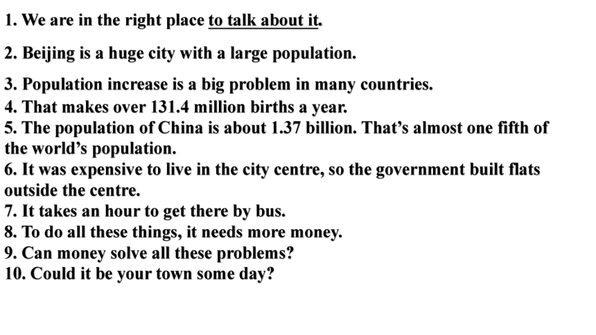 Module 9 Population Unit 3 Language in use课件(共15张PPT)