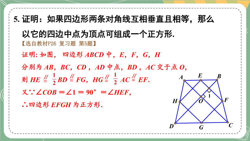 第一章 特殊平行四边形 章末回顾与思考 课件（含素材，27张ppt）