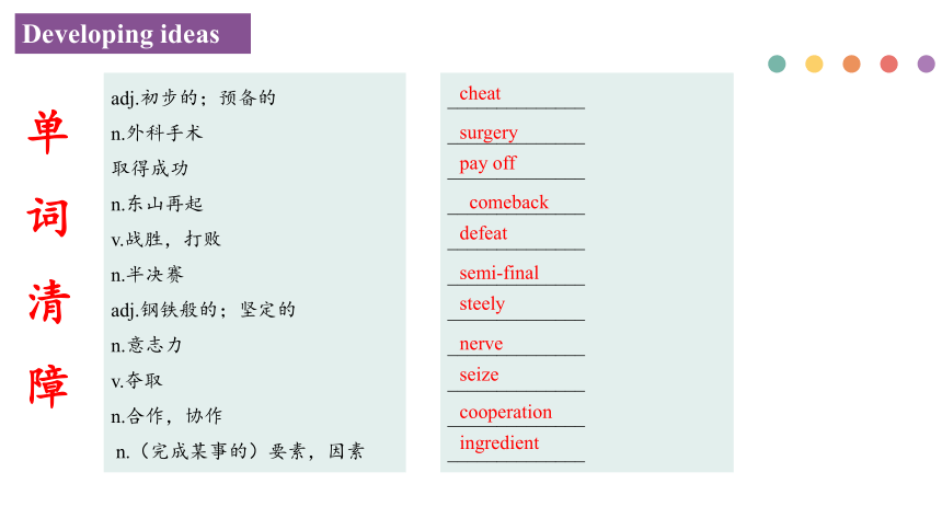 外研版(2019)选择性必修一 Unit 3 Faster, higher, stronger - Developing ideas and presenting Ideas-课件(共40张ppt)