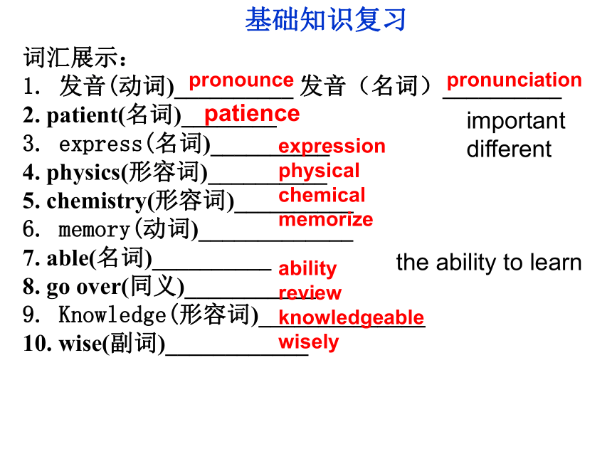 中考英语复习第一轮课本复习（人教版九年级）Unit 1课件