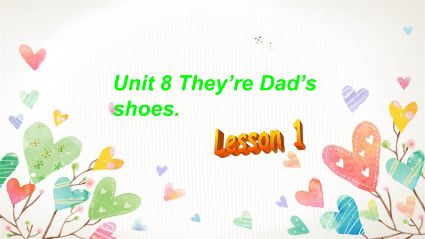 Unit 8 They're  dad's shoes课件(共19张PPT)