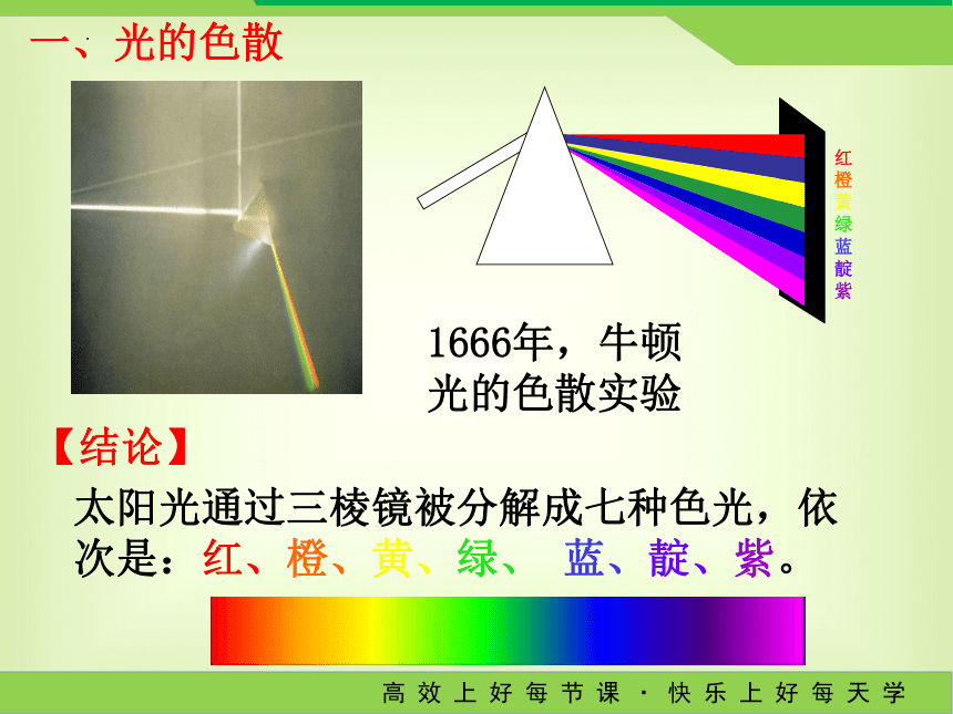 4.4光的色散课件 2022-2023学年沪科版八年级全一册物理(共18张PPT)