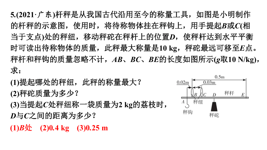 2024年中考物理（广东专用）二轮知识点梳理复习第15讲　杠杆和滑轮(共41张PPT)