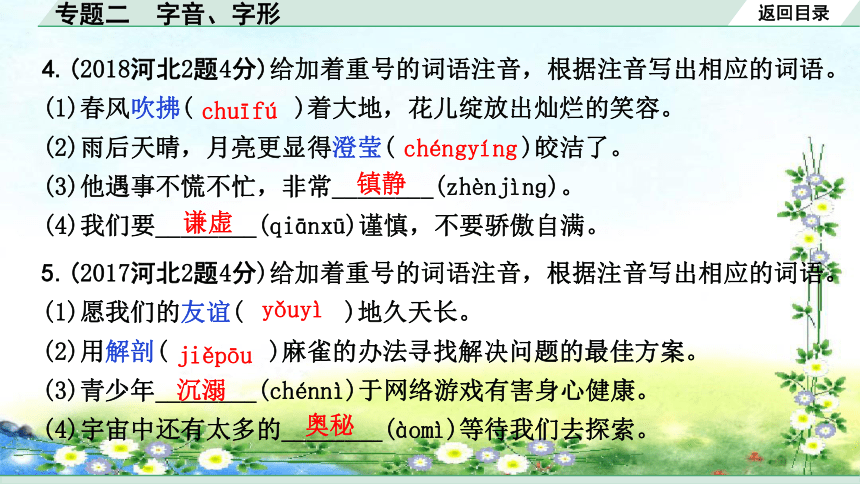 中考语文总复习 专题二  字音、字形(共23张PPT)