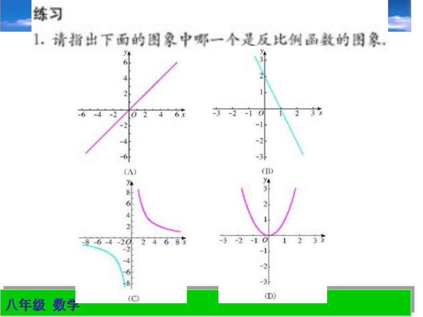 人教版数学九年级下 册26.1反比例函数的图像和性质(2) 课件（共35张ppt）