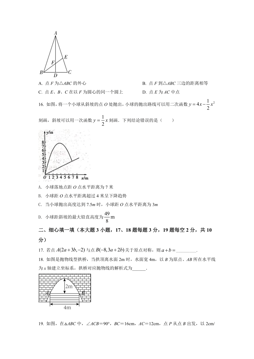 河北省唐山市丰南区2021-2022学年九年级上学期期末数学试题(word版含简略答案)