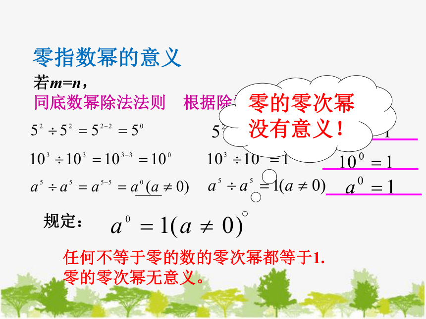 青岛版七年级数学下册 11.6 零指数幂与负整数指数幂（1）课件