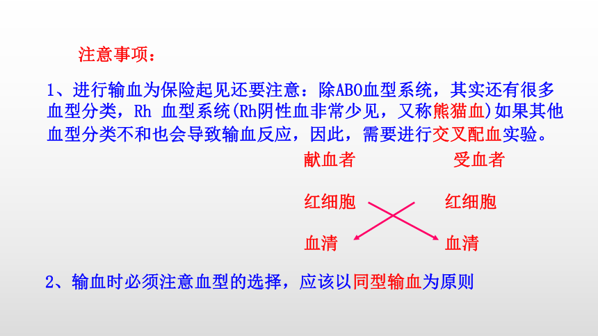 2021-2022学年人教版生物七年级下册4.4.4输血与血型课件(共20张PPT)