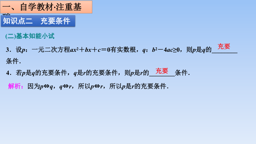 人教B版（2019）高中数学必修第一册  【 整合精品课件】1.2.3《充分条件、必要条件》(共31张PPT)