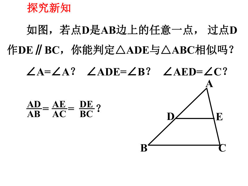 22.2相似三角形的判定（1） 课件(共28张PPT)