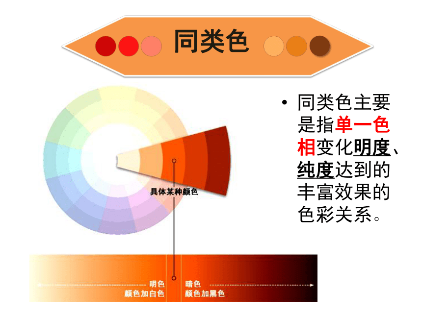 人美版七年级下册美术3：同类色与邻近色(47张ppt)