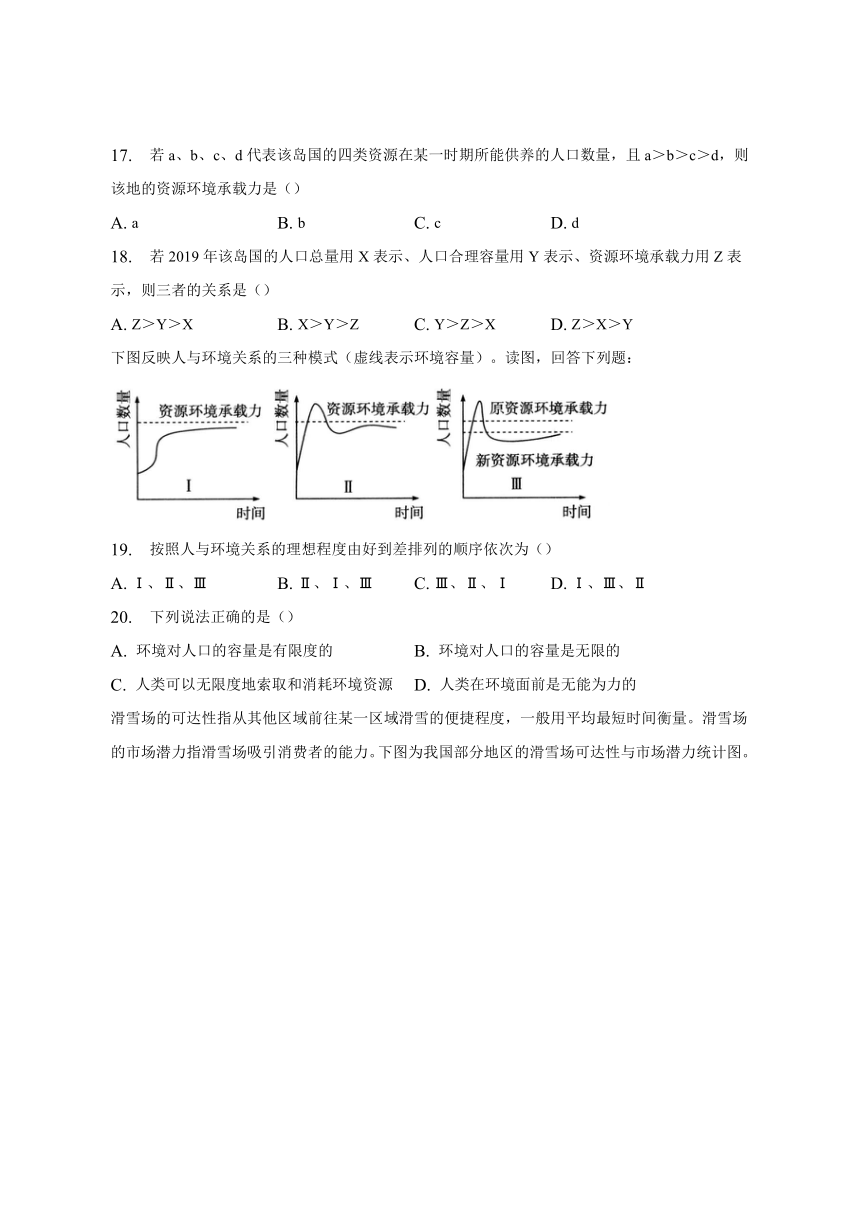 广西钦州市2022-2023学年高一下学期6月学业水平考试测试地理试卷（十一）（Word版含答案）