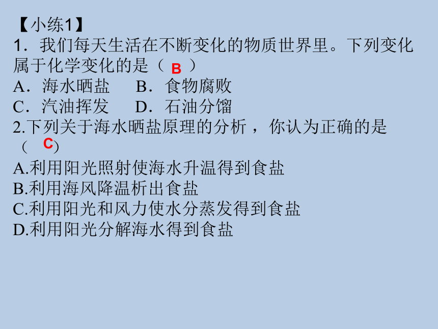 2020-2021学年九年级化学鲁教版下册8.2海水“晒盐” (共31张PPT)