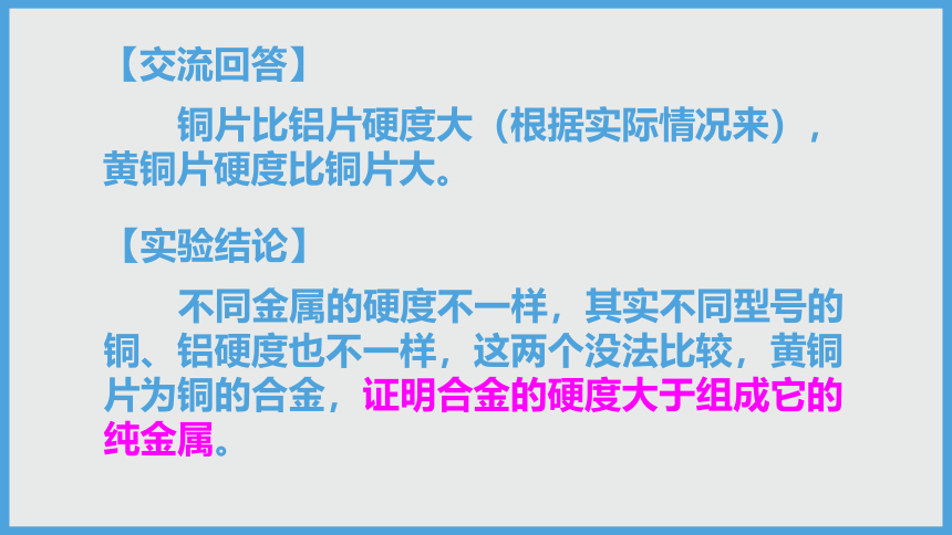 2021-2022学年初中化学人教版九年级下册 第八单元 实验活动4  金属的物理性质和某些化学性质 课件（23张PPT）