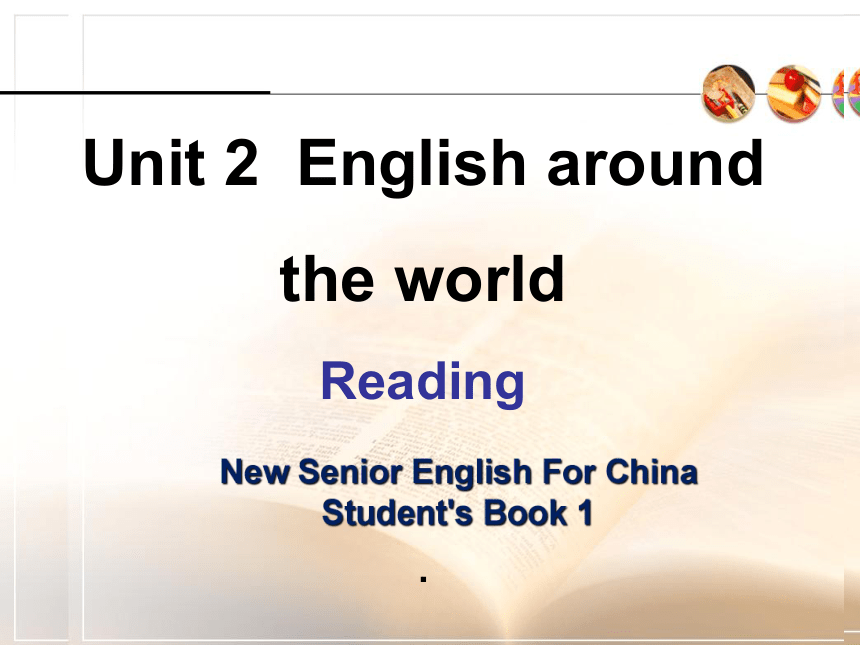 人教版（新课程标准）必修一Unit2 English around the world说课课件-(28张ppt)