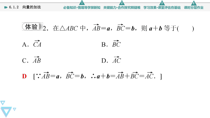 第6章 6.1.2 向量的加法 课件（共51张PPT）