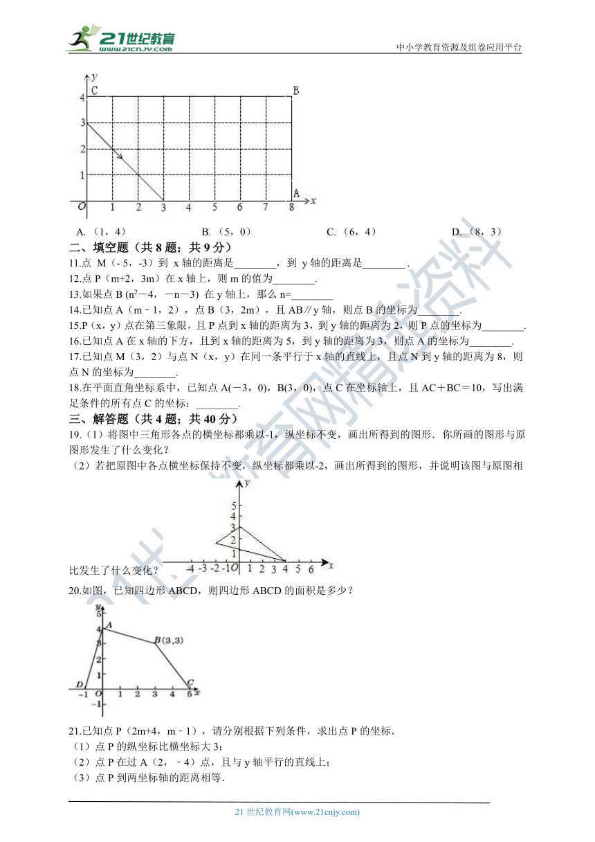 5.2 平面直角坐标系同步训练题（含解析）