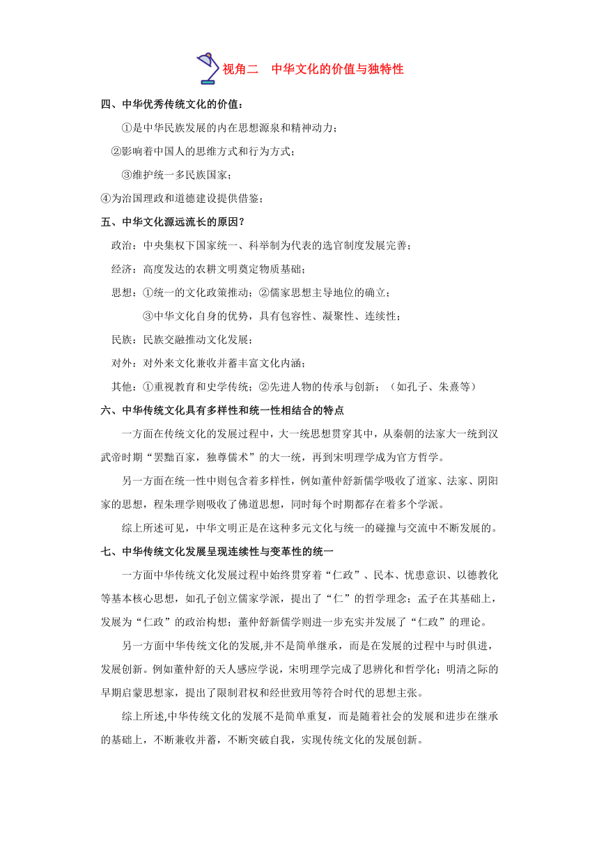 热点02  源远流长的中华文化-高考历史专练（新高考专用）（含解析）