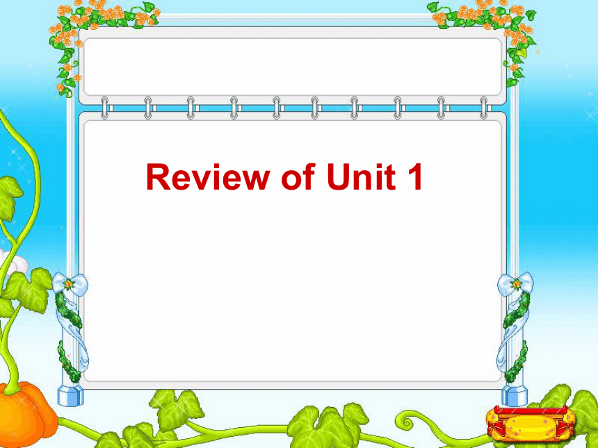 Review of Unit1 Making new friends课件29张2021-2022学年仁爱版七年级英语上册