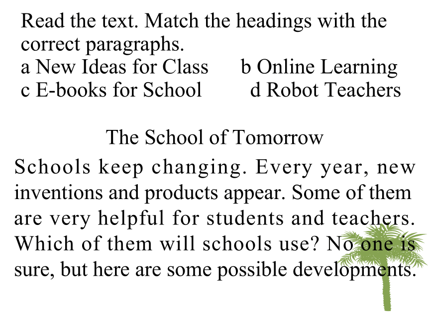 北师大版英语八年级下册 Unit 1 Lesson 1 Schools of the Future 课件（32张PPT）