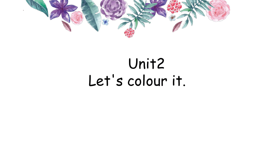 Module 1 Colours  Unit 2 Let's colour it 课件（26张PPT）
