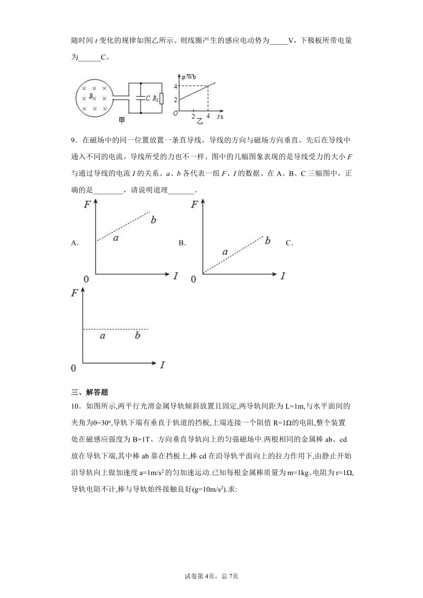 期末综合复习能力过关（三）—2020_2021学年高二下学期物理人教版（2019）选择性必修第二册（Word含答案）