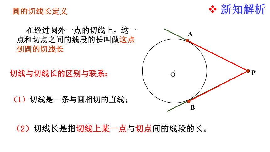 沪科版九年级数学下24.4直线与圆的关系（第4课时切线长定理）课件(共23张PPT)