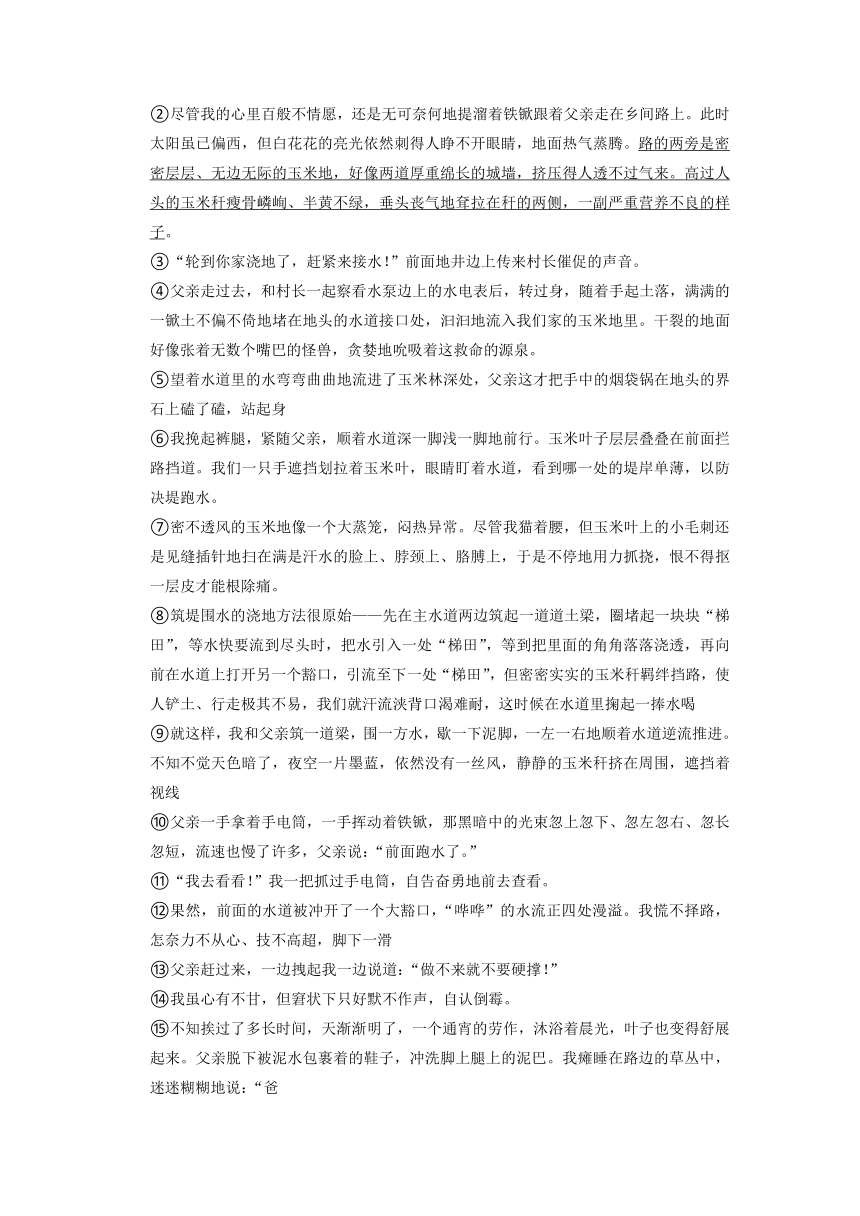 2023年吉林省师范大学附属中学中考六模语文试题试卷（含答案）