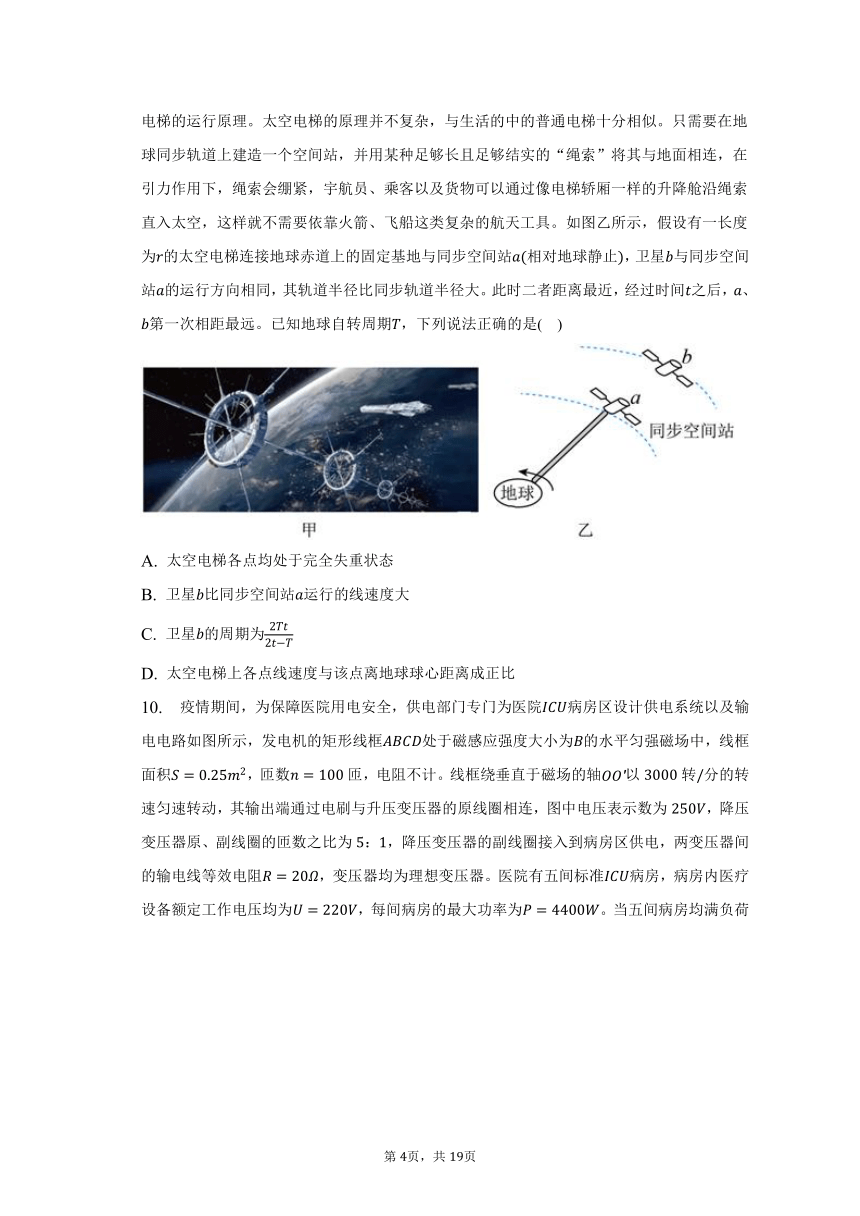 2023年辽宁省鞍山市普通高中高考物理一模试卷（含解析）