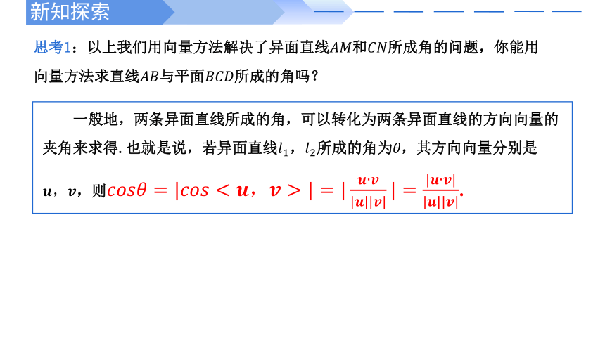 人教A版2019选择性必修第一册高二数学课件1.4.2用空间向量研究距离、夹角问题(第2课时)）(共31张PPT)