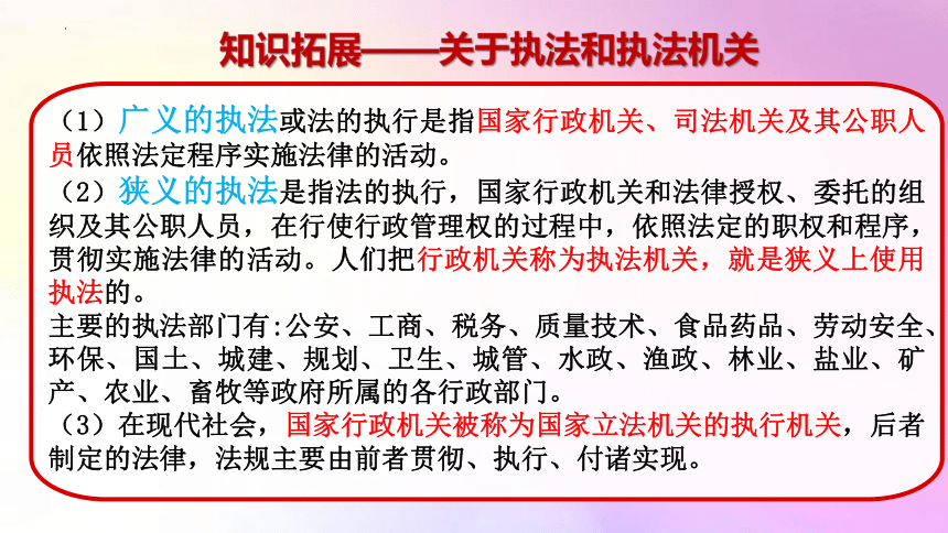 高中政治统编版必修三9.2 严格执法 课件（共28张ppt）