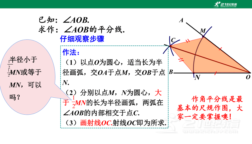 12.3.1 角的平分线的性质  课件（共26张PPT）