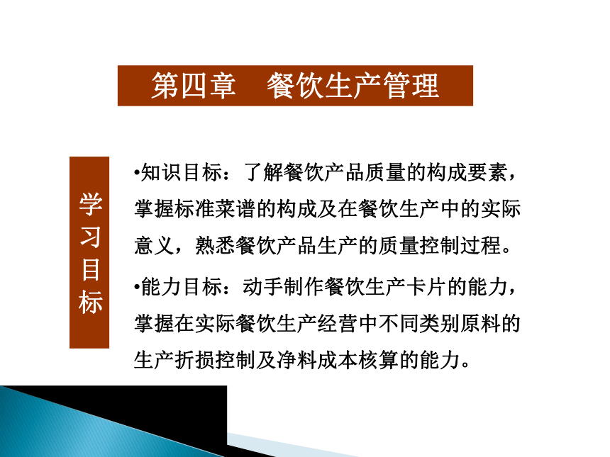 第四章  餐饮生产管理  课件(共15张PPT) - 《餐饮管理实务》同步教学（机工版）