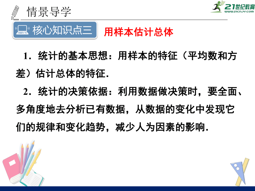 第二十章 数据的分析 章末小结与复习 课件（共27张PPT）