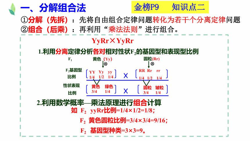 1.2孟德尔的豌豆杂交实验（二）-2020-2021学年高一生物人教版（2019）必修2课件（40张ppt）