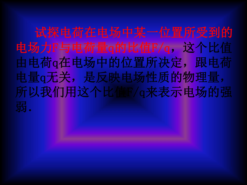 教科版选修3-1第一章 静电场 _ 3. 电场 电场强度和电场线课件42张PPT (1)