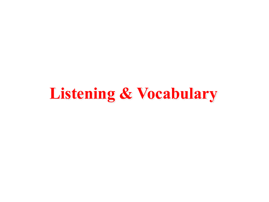 外研版选修六Module 5 Cloning Listening & vocabulary课件(共34张PPT 无听力音频素材)