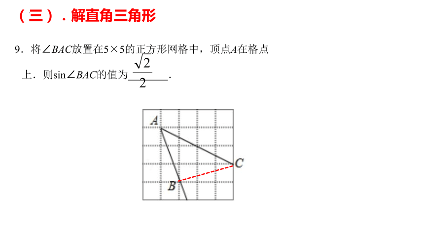鲁教版（五四制）九年级上册第二章直角三角形的边角关系复习课件(共16张PPT)