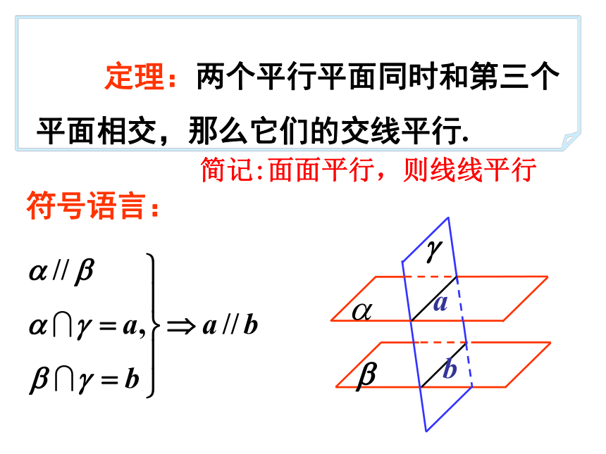 2.2.4 平面与平面平行的性质 课件（共19张PPT）—2020-2021学年高一人教A版数学必修二第二章