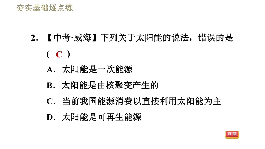 苏科版九年级下册物理习题课件 第18章 18.3太阳能（36张）